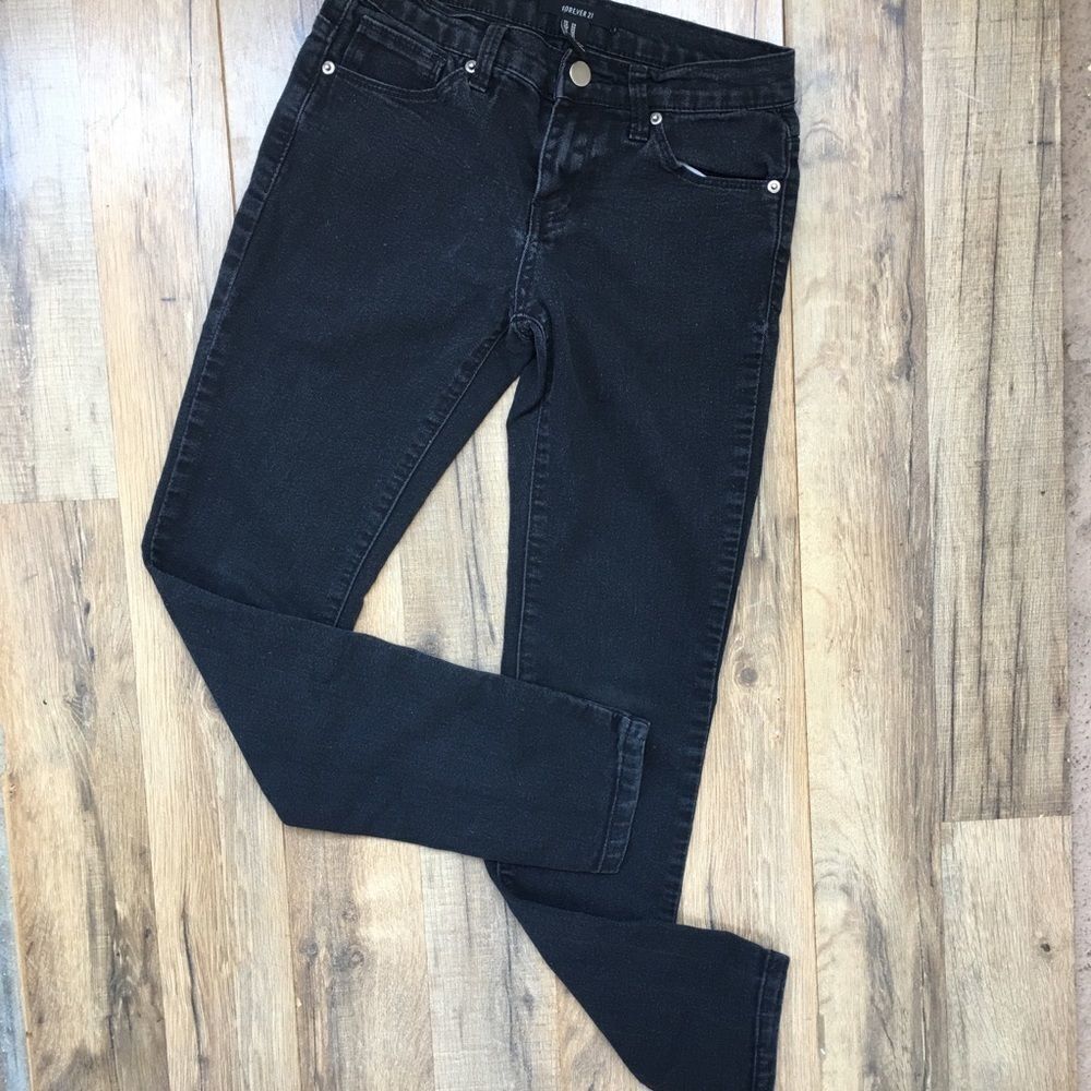 Forever 21 Jeggings Size 24 Black Skinny